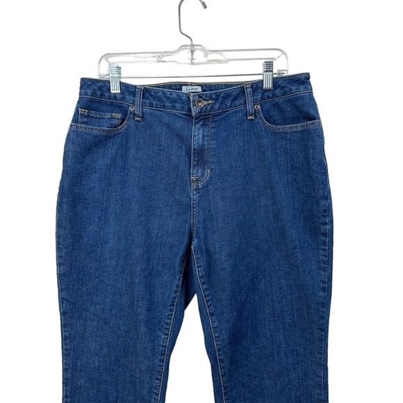 L.L Bean Women’s Classic Fit High Rise Blue Denim Jeans, 16P - Picture 6 of 13